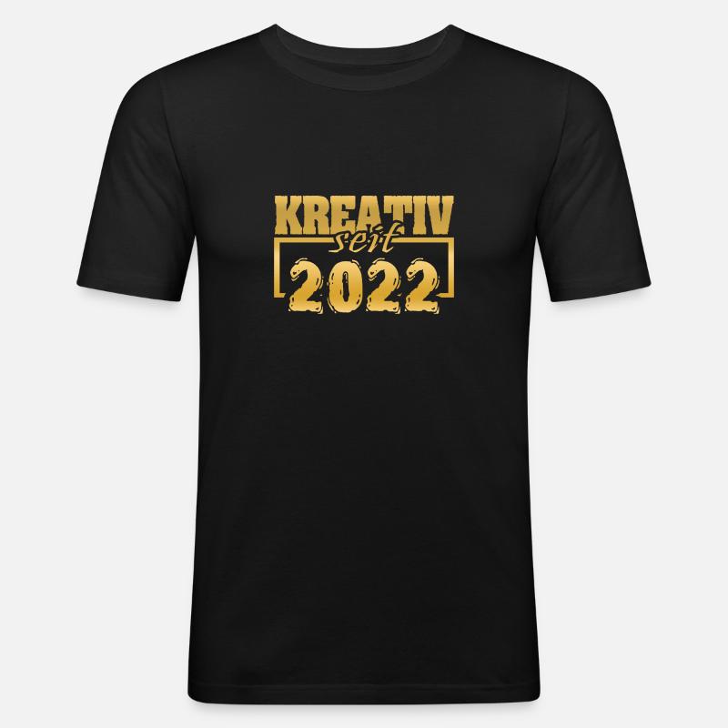 Webdesigner 2022 - Männer Slim Fit T-Shirt - Schwarz
