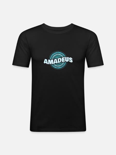 Amadeus as a gift idea - Men's Slim Fit T-Shirt - black