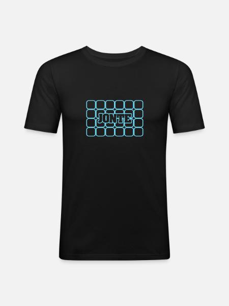 Jonte as a man's name - Men's Slim Fit T-Shirt - black