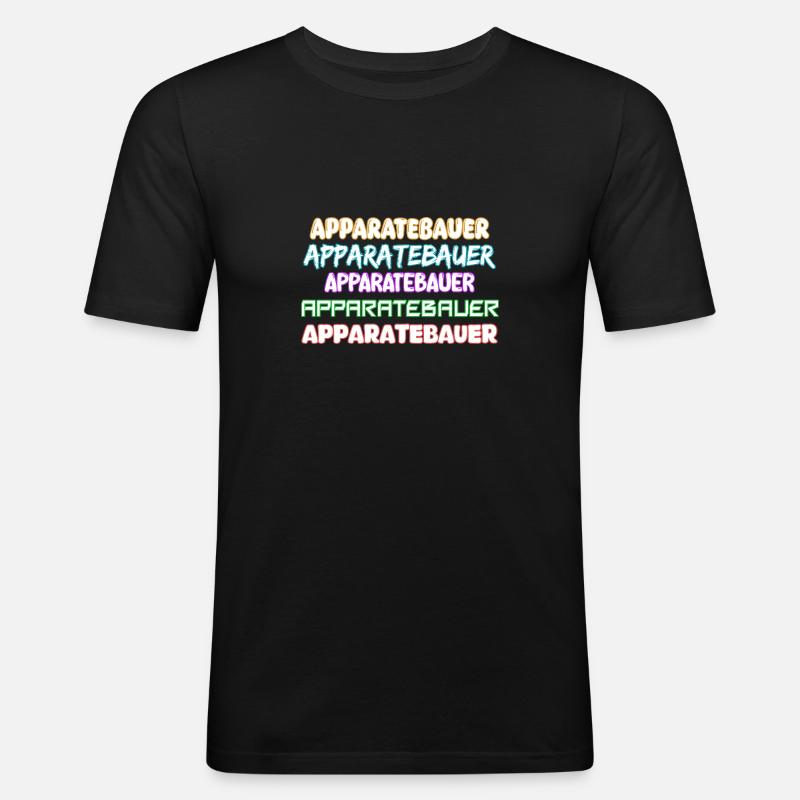 Geschenk für Apparatebauer - Männer Slim Fit T-Shirt - Schwarz