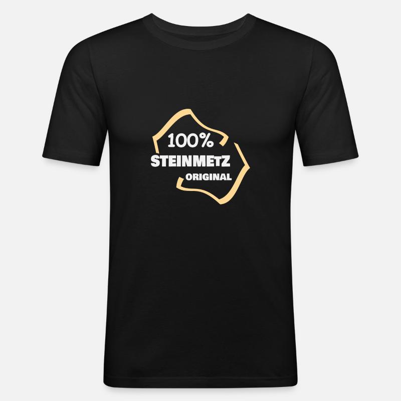 Beruf Steinmetz - Männer Slim Fit T-Shirt - Schwarz