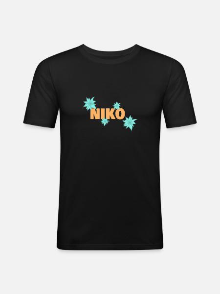 Edelweiss Niko - Men's Slim Fit T-Shirt - black