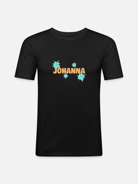 Edelweiss Johanna - Men's Slim Fit T-Shirt - black