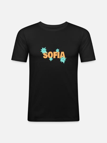 Gift for Sofia - Men's Slim Fit T-Shirt - black