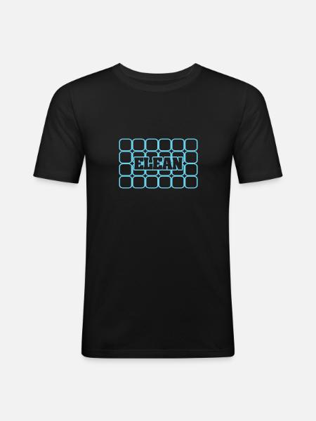 Éléan - T-shirt près du corps Homme - noir
