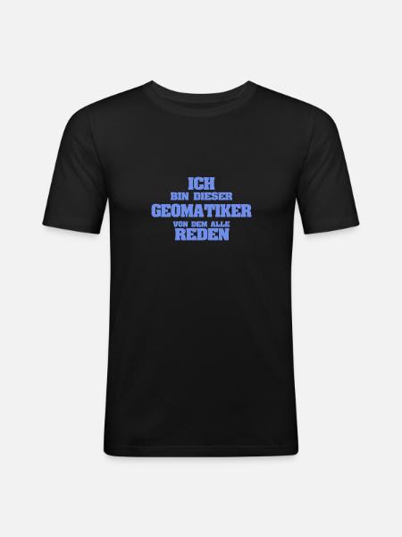 Occupation Geomatics Engineer - Men's Slim Fit T-Shirt - black