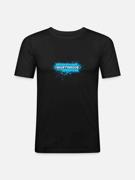 Gift for Martinique - Men's Slim Fit T-Shirt - black