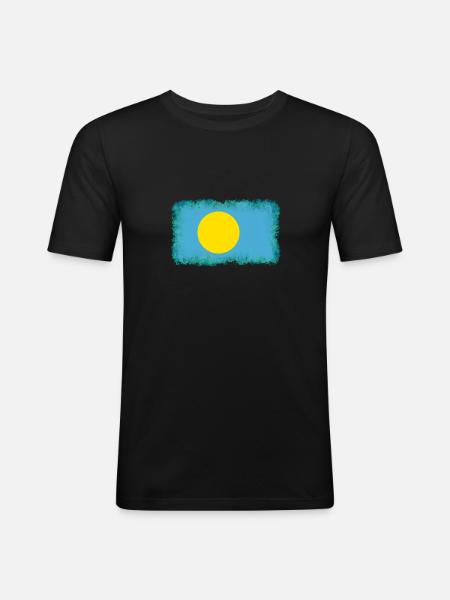 Palau Palau - Men's Slim Fit T-Shirt - black
