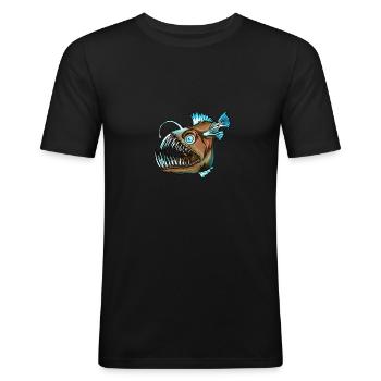 Fish sea marine life animal fishing gift - Men's Slim Fit T-Shirt - black - Front - Nik (191cm)