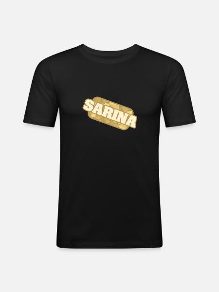 Nature Sarina - Men's Slim Fit T-Shirt - black