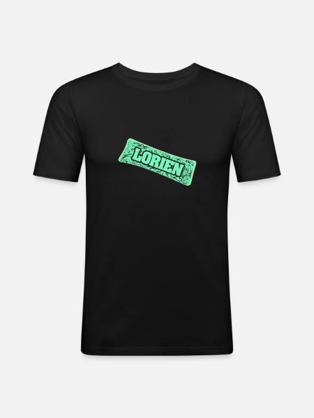 Birth name Lorien - Men's Slim Fit T-Shirt - black