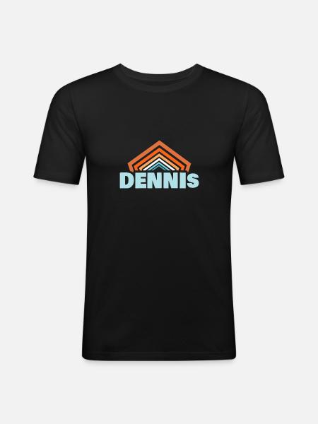 Gift for Dennis - Men's Slim Fit T-Shirt - black