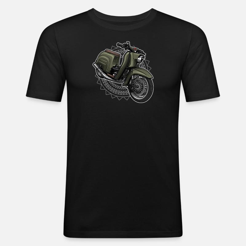 Schwalbe KR51/1 // Illustration - Männer Slim Fit T-Shirt - Schwarz