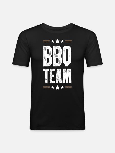 Bbq Team - Men's Slim Fit T-Shirt - black