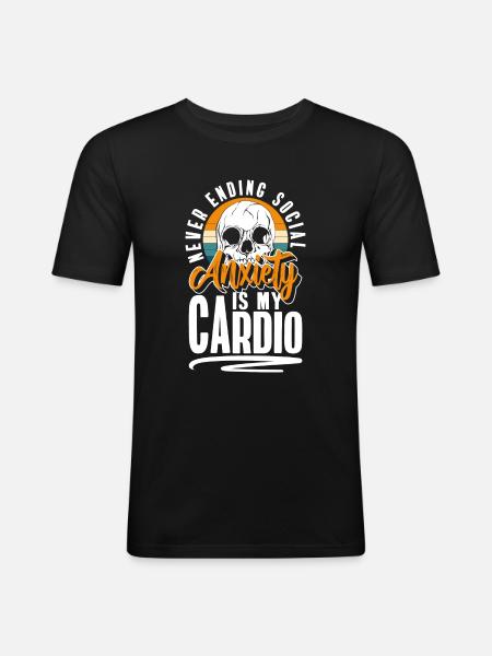 Sarcasm Crowd Mean - Men's Slim Fit T-Shirt - black
