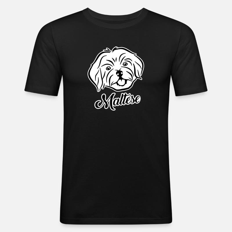 Malteser - Männer Slim Fit T-Shirt - Schwarz