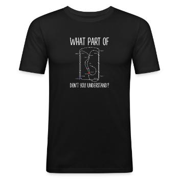 Croquet - Men's Slim Fit T-Shirt - black - Front - Nik (191cm)