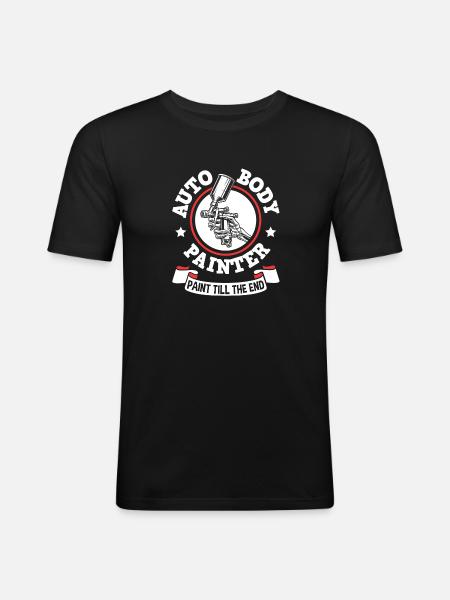 Car Painter Sprayer Paints - Men's Slim Fit T-Shirt - black