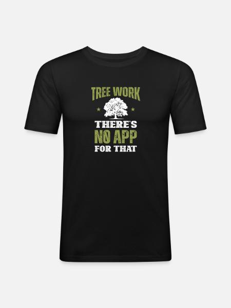 Lumberjack Chainsaw Arborist - Men's Slim Fit T-Shirt - black