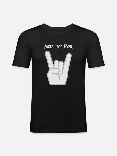 Metal - Men's Slim Fit T-Shirt - black