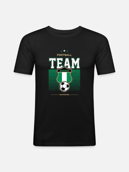 Nigeria - Men's Slim Fit T-Shirt - black
