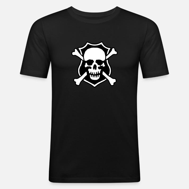 skull_032013_b_2c - Men's Slim Fit T-Shirt - black