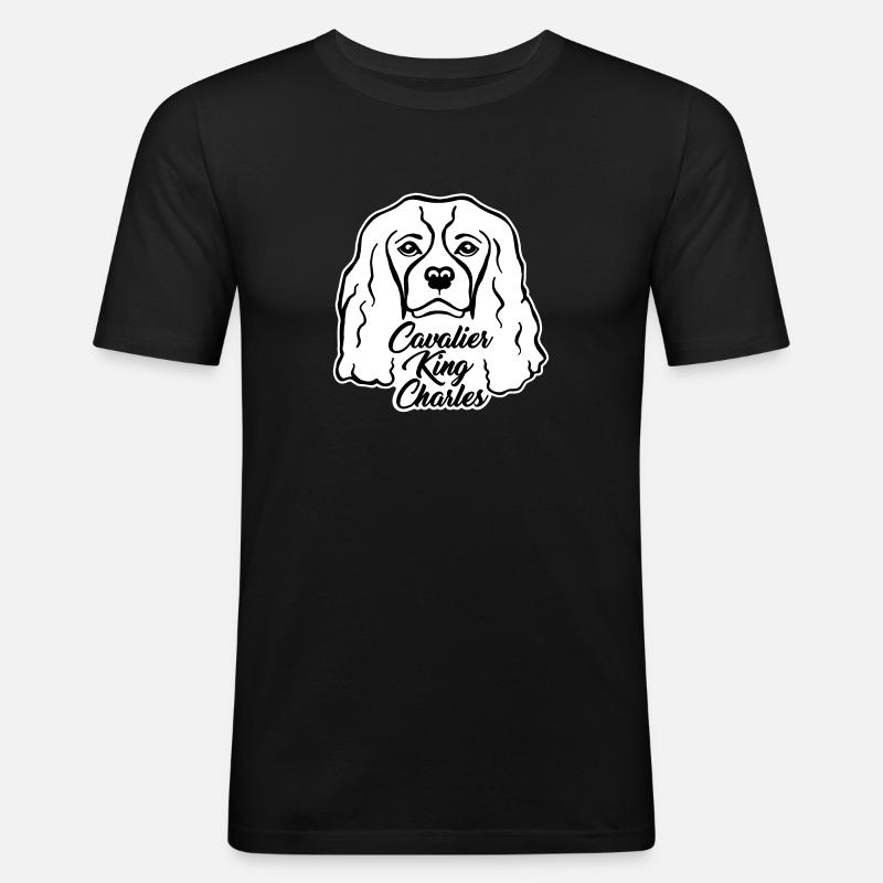 Cavalier King Charles - Men's Slim Fit T-Shirt - black