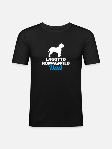 Lagotto Romagnolo - Männer Slim Fit T-Shirt - Schwarz