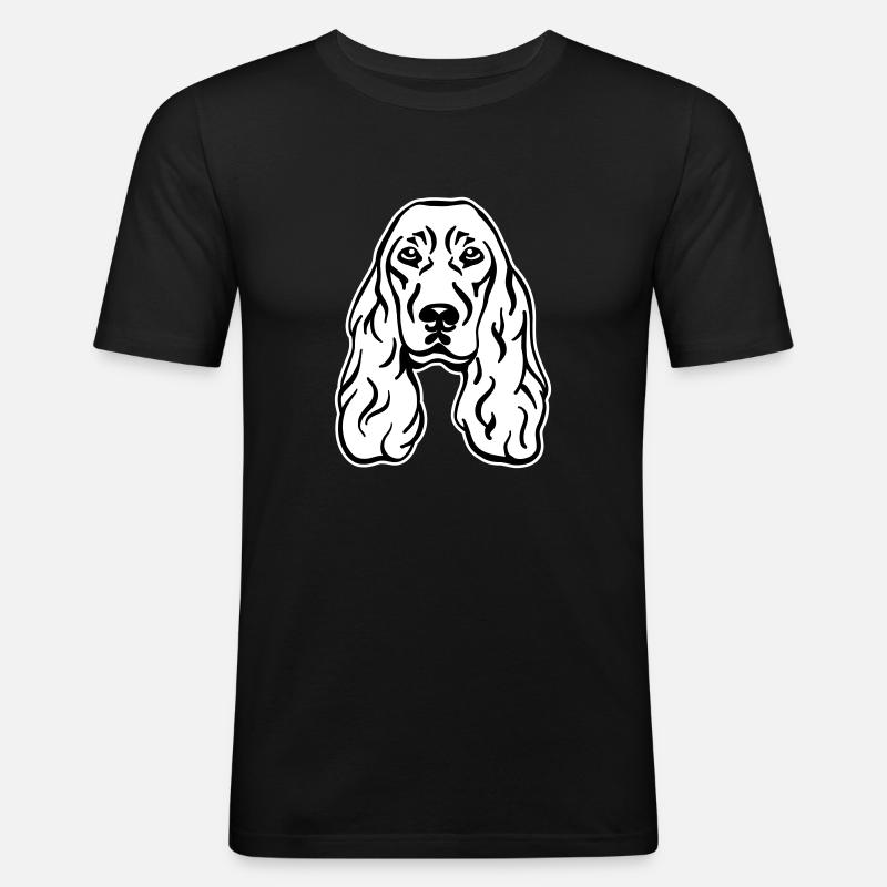 Cocker Spaniel - Men's Slim Fit T-Shirt - black