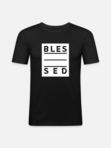 Christian Proverbs - Men's Slim Fit T-Shirt - black