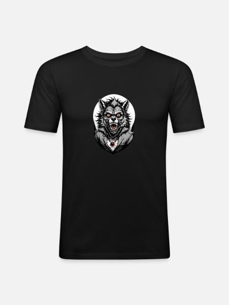 WEREWOLF Costume 11 - Men's Slim Fit T-Shirt - black