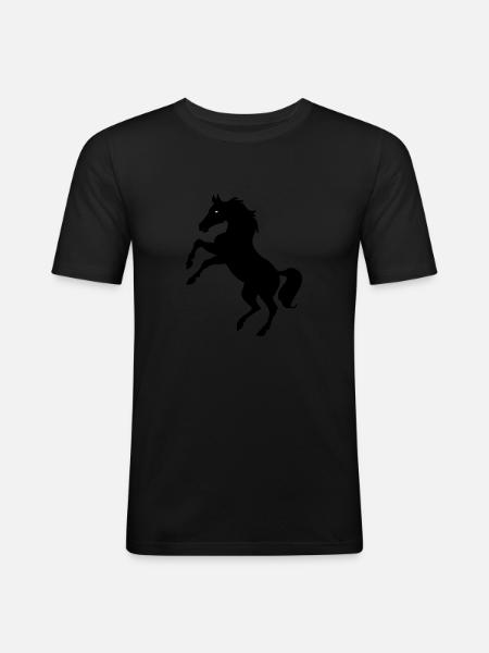 Ross - Männer Slim Fit T-Shirt - Schwarz