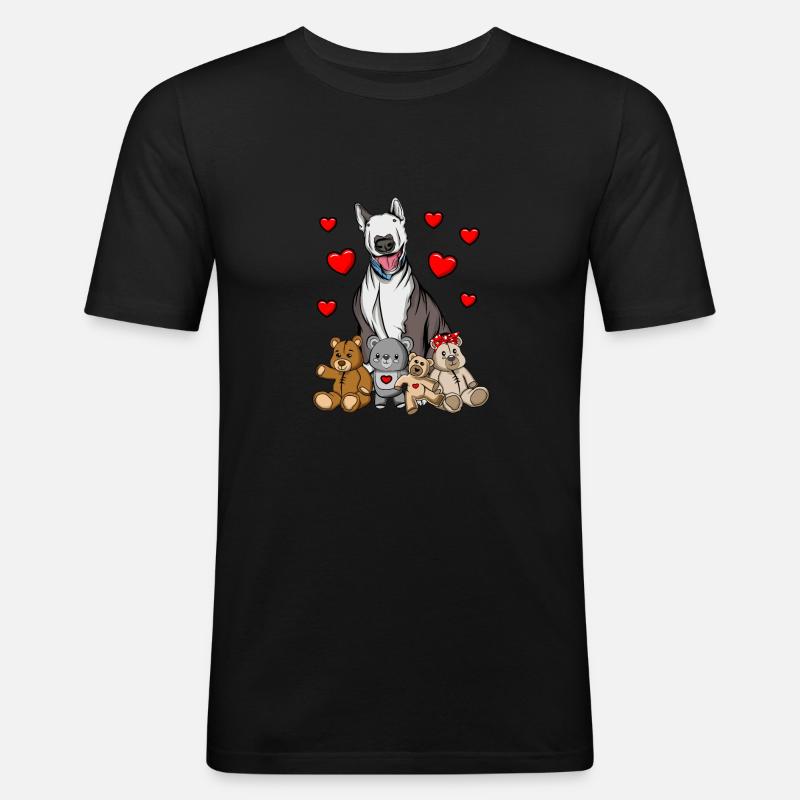 Bull terrier - Herre Slim Fit T-Shirt - sort