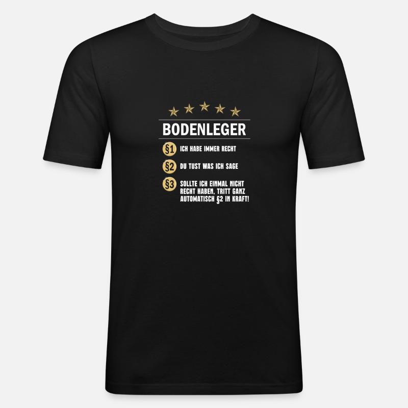 Paragraph Bodenleger - Männer Slim Fit T-Shirt - Schwarz