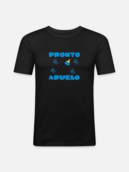 Pronto abuelo - Men's Slim Fit T-Shirt - black