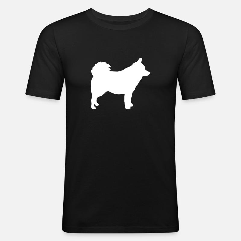 Schipperke - Männer Slim Fit T-Shirt - Schwarz