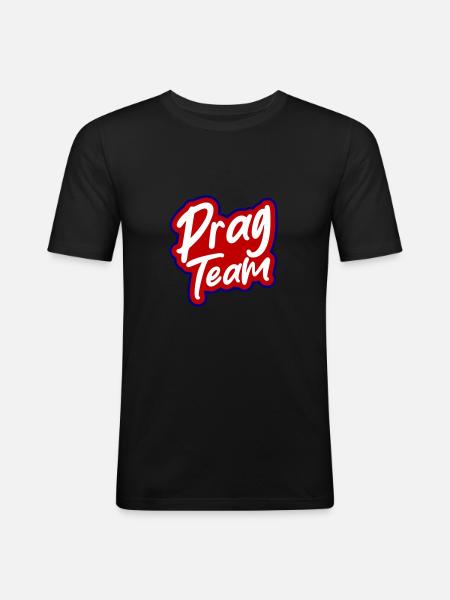 Prague Team - Men's Slim Fit T-Shirt - black