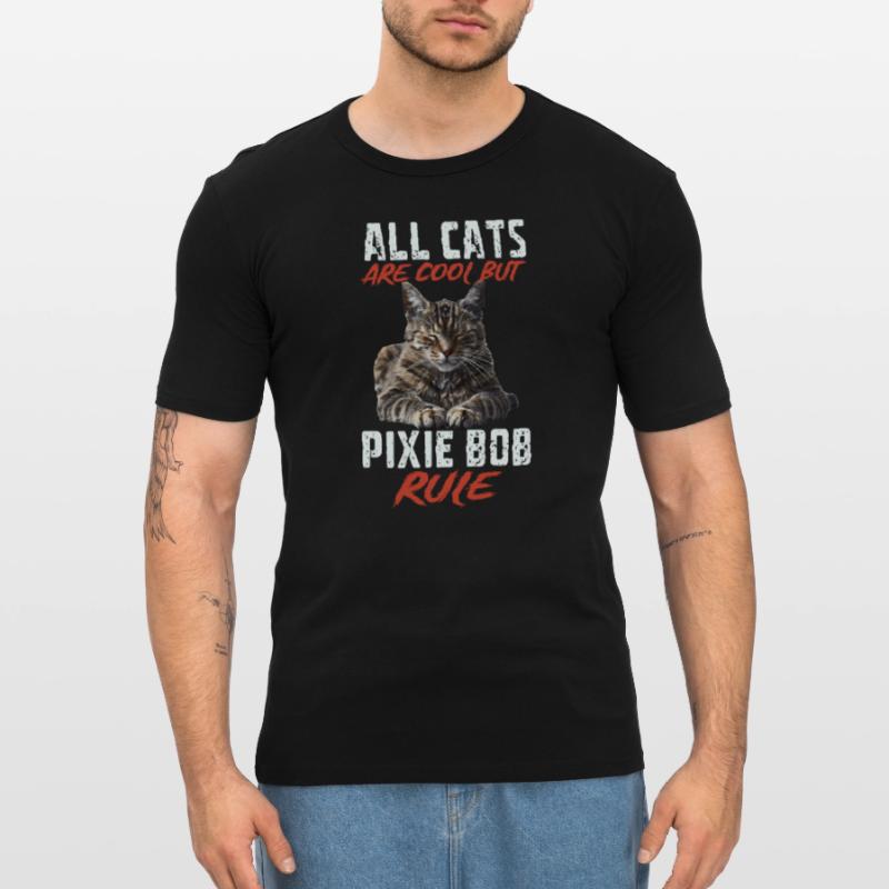 Pixie bob Männer Slim Fit T-Shirt