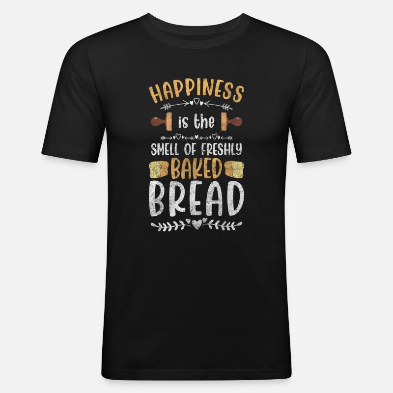 Backen Cupcake - Männer Slim Fit T-Shirt - Schwarz