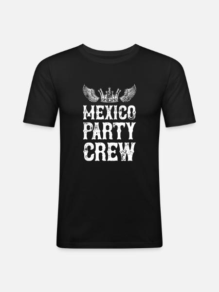 Mexico Party Vacation Crew - Men's Slim Fit T-Shirt - black