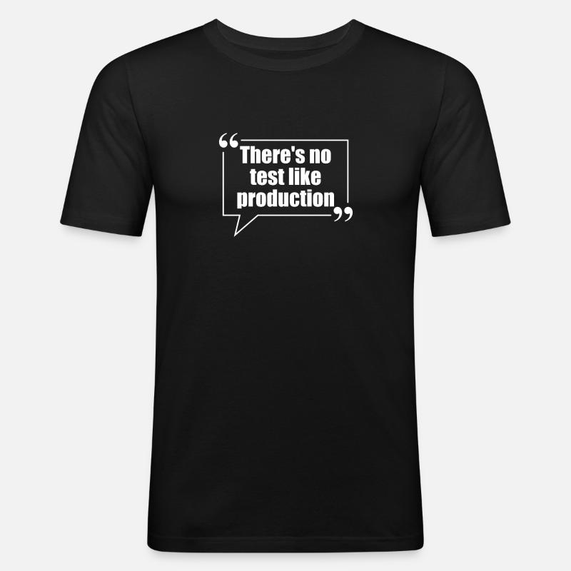 Programmierer, Software, Informatik, Developer - Männer Slim Fit T-Shirt - Schwarz