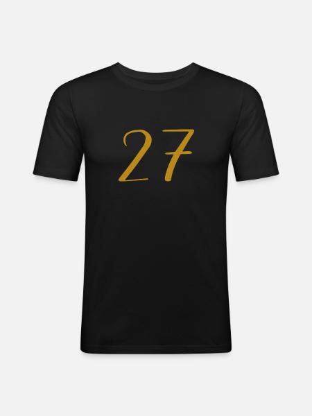 27 - Men's Slim Fit T-Shirt - black