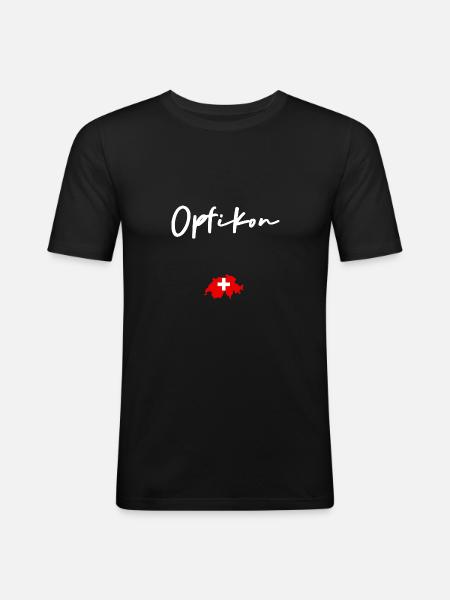 Opfikon - Men's Slim Fit T-Shirt - black