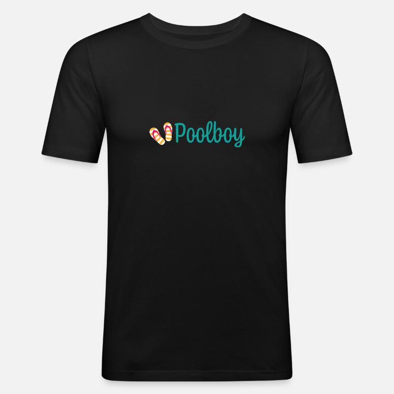Poolboy - Männer Slim Fit T-Shirt - Schwarz