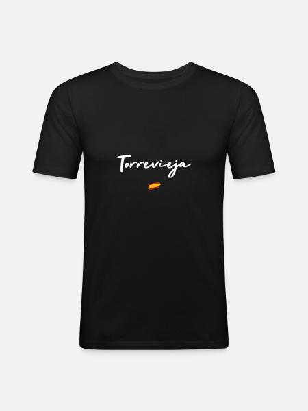 Torrevieja - T-shirt près du corps Homme - noir