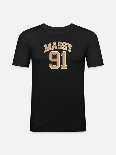 Massy 91 - T-shirt près du corps Homme - noir