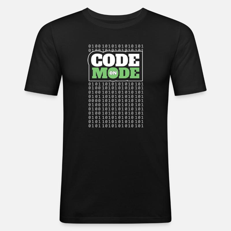 Codemodus An – Programmierung von Softwareentwickler Programmierer - Männer Slim Fit T-Shirt - Schwarz