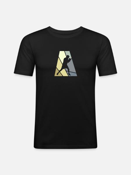 Boxkampf Boxen Boxhandschuhe - Männer Slim Fit T-Shirt - Schwarz