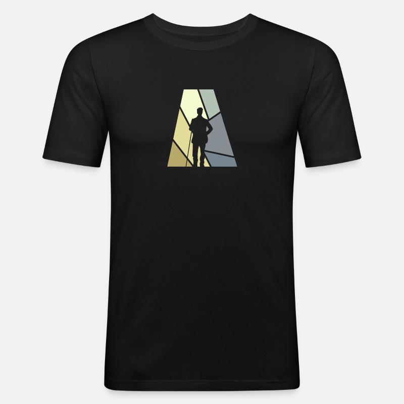 Billard Billardkugel Billard - Männer Slim Fit T-Shirt - Schwarz
