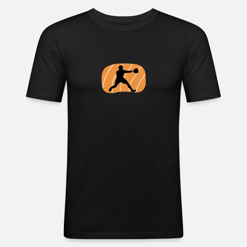 Squashspieler Squash Squash - Männer Slim Fit T-Shirt - Schwarz